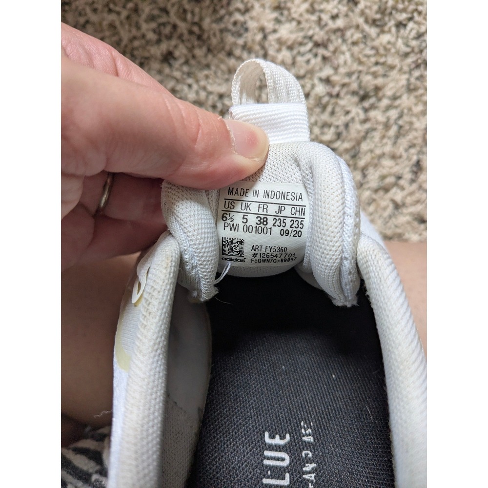 Adidas Duramo SL White Silver Running Shoes Womens 6.5 FY5360 Lightmotion - Picture 6 of 6